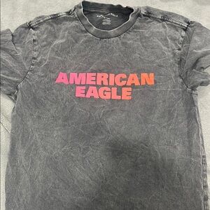 American Eagle Outfitters Gray Graphic T-Shirt